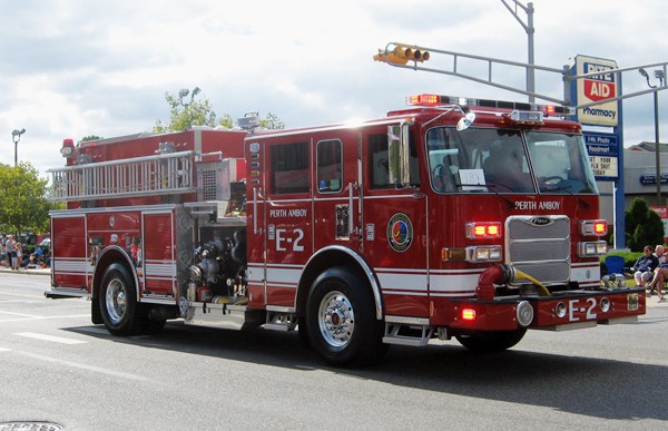 Perth Amboy won for the furthest traveled fire department participating in the parade