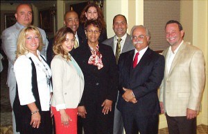 Honorees: Carlos A. Sanchez, PNC Bank, the Honorable Mathias E. Rodriguez, Eddie Trujillo with PRAHD Exec. Dir. Yvonne Lopez & PRAHD Board Member Bob Durso *Photo By Joe Bayona