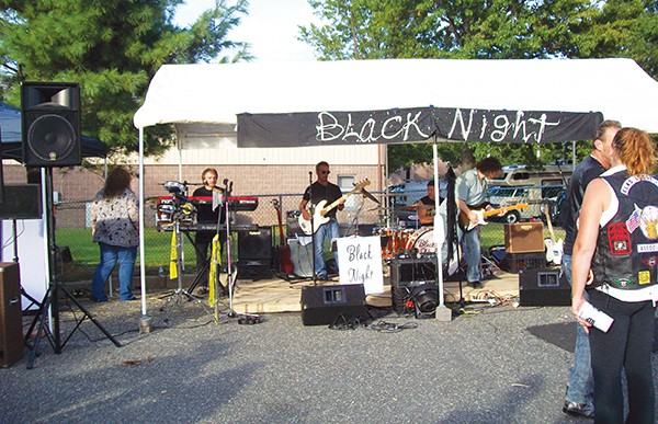The Black Knights Band performed at the event.