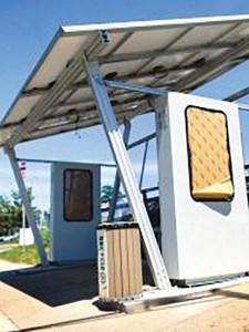 CEO Nicholas Campanella from Sun Pacific provided the Council with a picture of one of the smart bus shelters. He said, “The picture shown is not necessarily the kind you may get.”