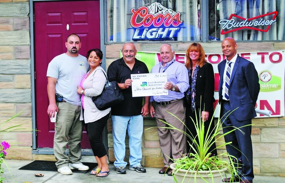 Hy Tavern Presents Check to JRF