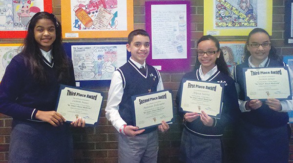 Photo: Pictured left to right: Lizbeth Nunez, Antonio Feliciano, Alyssa Sierra and Jazmin Genao. *Photo Submitted