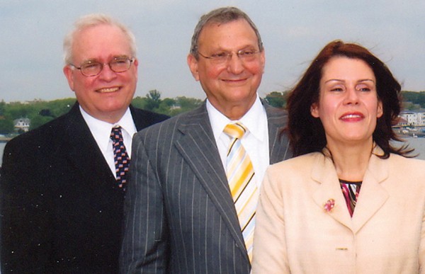 South Amboy Mayor Fred Henry, Chair of Celebrate the Amboy’s, Barry Rosengarten, Perth Amboy Mayor Wilda Diaz on the Cornucopia May 2012 during the announcement of the return of fireworks to the Amboy’s. This was the first year that the Amboy’s partnered. *File Photo by Bob Ned
