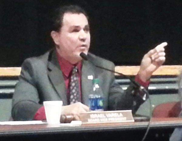 Board Vice-President Israel Varela conducted the meeting for the absent President, Obi Gonzalez *Photos by Carolyn Maxwell