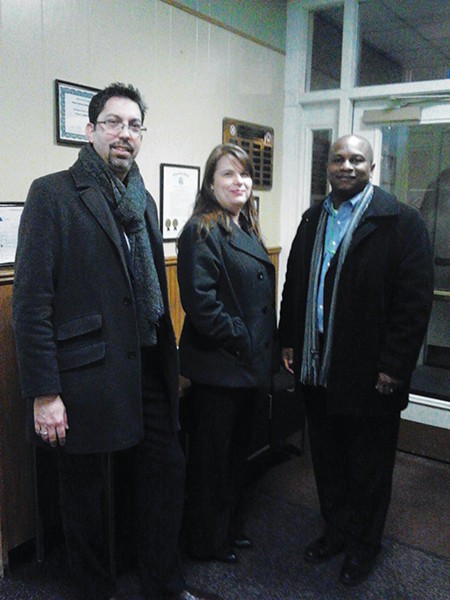 (L to R) Red Cross Representatives Santana, Seretis-Allen, and Chester *Photo by Mariyah Wojcik