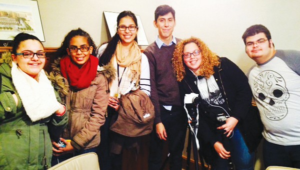 The production team (l to r), Karina Garcia, Yessica Leonardo, Monica Benedicto, Edgard Sanchez, Melina Garcia, Nico Francisco