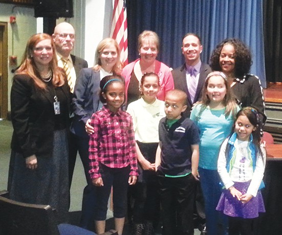 Administrators and students participated in Operation Shoebox