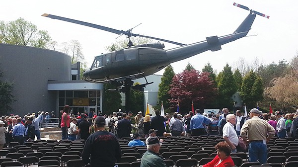 The Huey Helicoptor at the NJ Vietnam Memorial Center in Holmdel, NJ. *Photo by Carolyn Maxwell