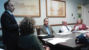 The South Amboy City Council discusses Shop Local at the 5/7/14 Business Meeting. *Photo by Mariyah Wojcik