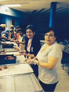 Nancy Brown, Julie Possert & others also preparing meatballs