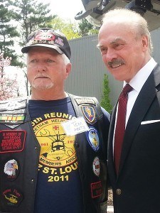 Vietnam Vet Tom Aretz with Rocky Bleier 