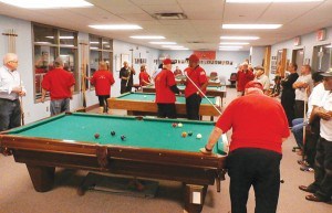Players compete in second annual 9-ball tournament.