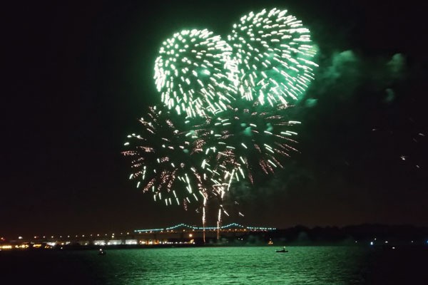 Fireworks over South Amboy