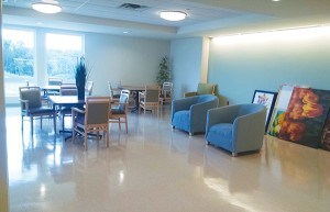Artwork will be displayed in one of the spacious areas upon entering the facility *Photos by Katherine Massopust