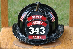 Fire Helmet in Honor of 9-11-01