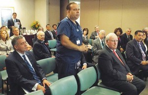 A question and answer period was held  during the press conference. *Photos by Eric Salvary