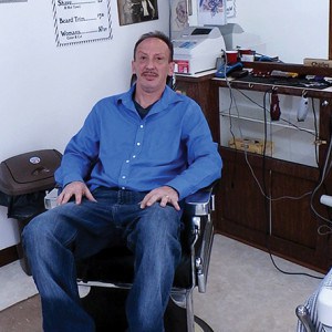 Carmine Moore takes a few moments to talk to the  Amboy Guardian   *Photo by Joe Bayona