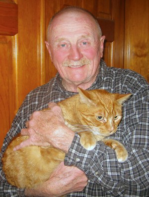 Tony Massopust with  Red Cat