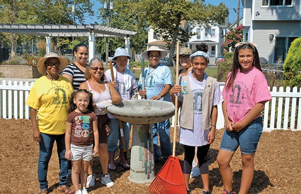 Perth Amboy Girl Scout Cadet Troop# 81456 is planting a Colonial Garden at the Kearny Cottage with help from the Royal Garden Club for their Silver Award Project. The Royal Garden Club is serving as a mentor to the Troop. The Colonial Garden will be maintained by the Girl Scouts and the Royal Garden Club. Supplies were donated by the City of Perth Amboy and private donors.