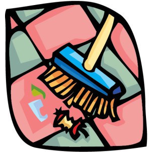 broom sweep cleanup