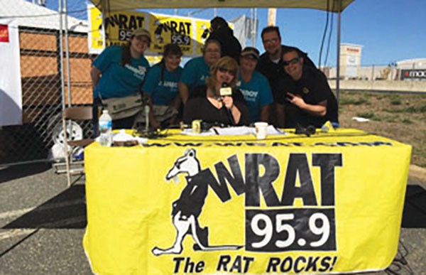 News Release SOUTH AMBOY - As part of the Habitat for Humanity in Monmouth County and WRAT 95.9 FM Radio, Amboy Bank employees sponsored and participated in the opening ceremony benefitting a local family in Freehold. Amboy employees from left to right: Brittany Coyle and her mother MaryJo Coyle, Norma Alicea and Michelle Turchi pictured with WRAT employees. Amboy Employees spent the day helping to frame out the house for the Reyes Family. Amboy Bank has 22 offices in Middlesex and Monmouth Counties.