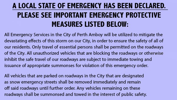 Advisory state of emergency