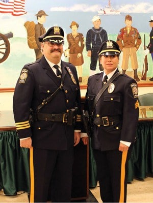  (R) Deputy Chief Larry Cattano with Rivera *Photos submitted by the City of Perth Amboy 
