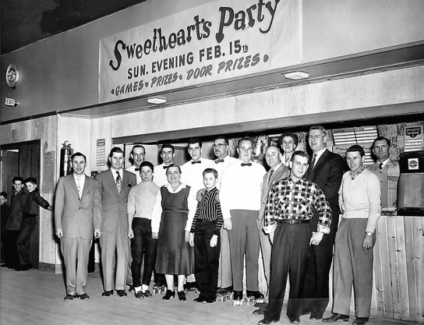 PERTH AMBOY - Valentine’s Day Party at America On Wheels Roller Rink. 1940’s *Photo Courtesy of Chester Fried This Photo was restored under a grant for the Kearny Cottage Archiving project by the Middlesex Cultural and Heritage Commission