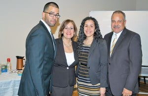 Mayor Diaz (2nd Left) with her son, Greg Jr., daughter, Samantha, and husband, Greg Sr. *Photos by Paul W. Wang