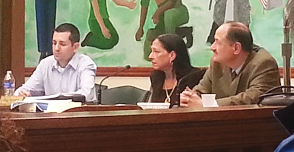 Planning Board Members Steve Nascimento (Secretary), Karen Kubulak, and Bill Petrick *Photos by Carolyn Maxwell