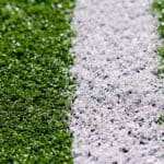 Photo illustration of synthetic turf by the Amboy Guardian.
