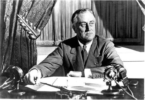 President Franklin D. Roosevelt around the time he ordered all Japanese assets in the United States seized.