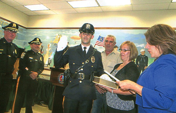 PERTH AMBOY - On Monday, Sept. 12, 2016 there was a swearing-in ceremony for Thomas Fazio, for the office of Police Officer