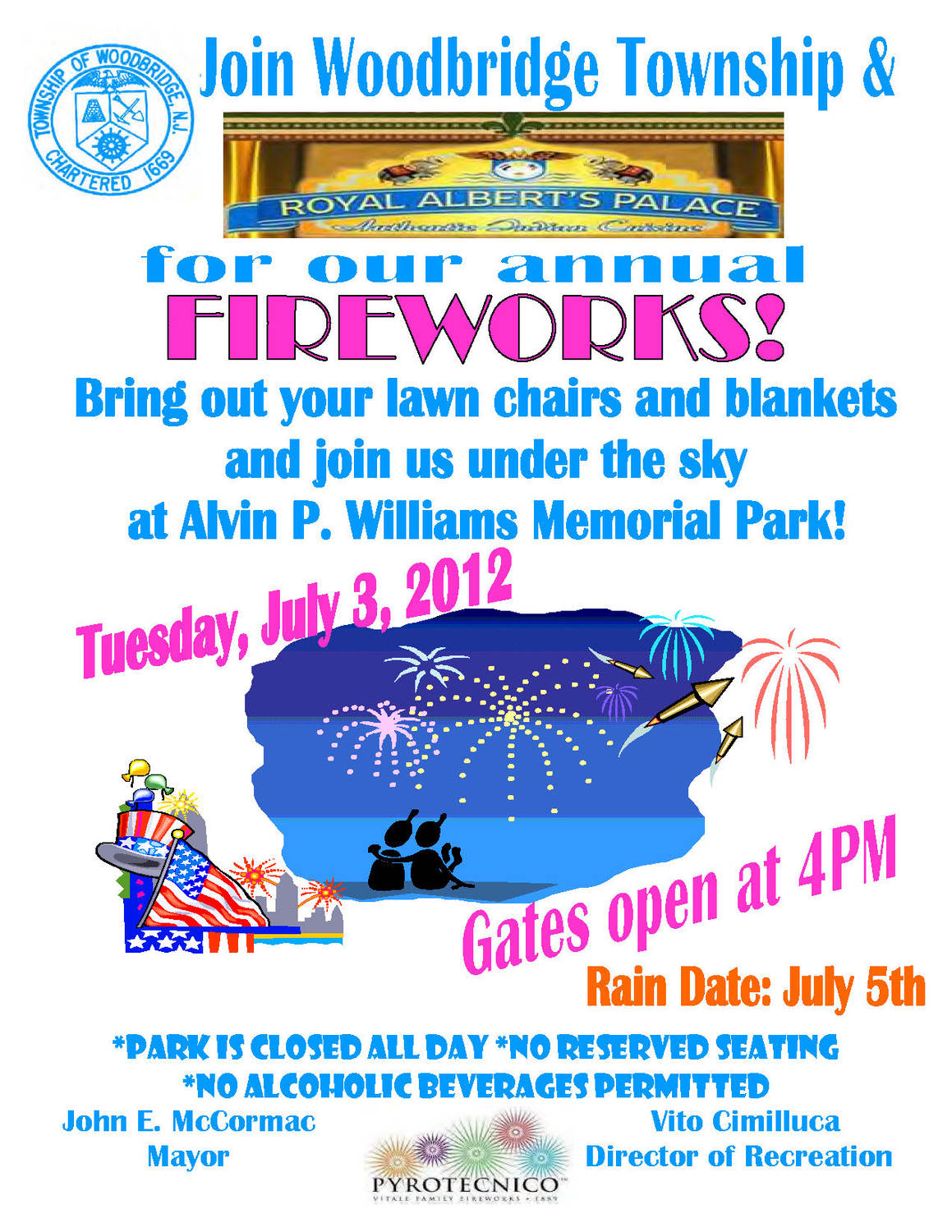 Woodbridge Fireworks July 3 The Amboy Guardian