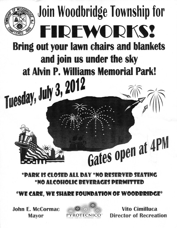 woodbridge fireworks The Amboy Guardian