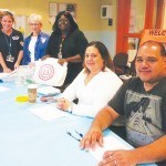 The participants in the Literacy Conference. Photo 1 - AFT Leader Diane Crawford and Committee;