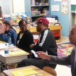 Parents have fun in the science lab