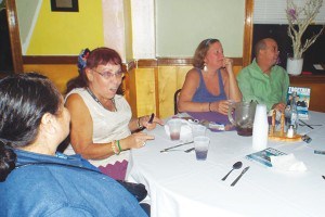 Esther enjoys a good time