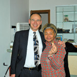 Parish Council Member George Petrakakis with Carolyn Maxwell