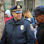 An Officer and a Participant exchange smiles. *Photos by Eric Salvary