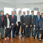 Sponsors and Celebrate the Amboy’s Committee are pictured with Fireworks Experts - the Santore Brothers, City Officials, Community Leaders and Radio Personality Bert Baron.
