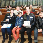 Carolyn Pozycki with her fiancee, BJ Torres and his two sons, Joaquin, and Emilio