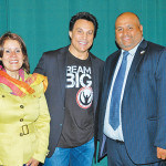 Mayor Wilda Diaz, Marc Mero and Dept. of Recreation Director Kenny Ortiz
